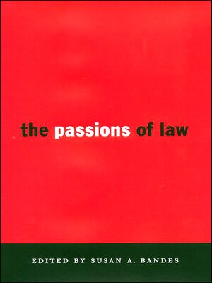 cover image of The Passions of Law